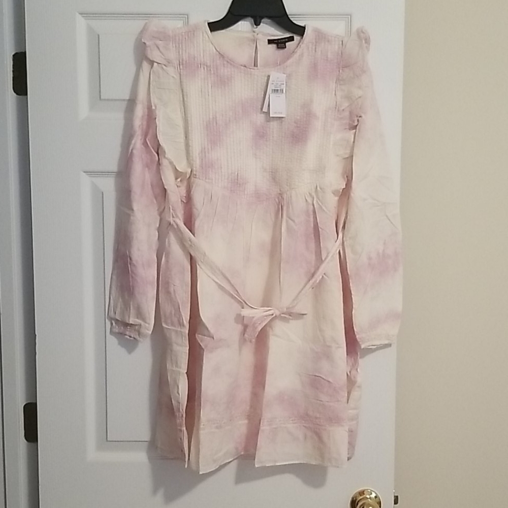 American Eagle Studio Pintuck Mini Dress